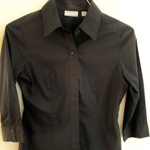 Black button down shirt